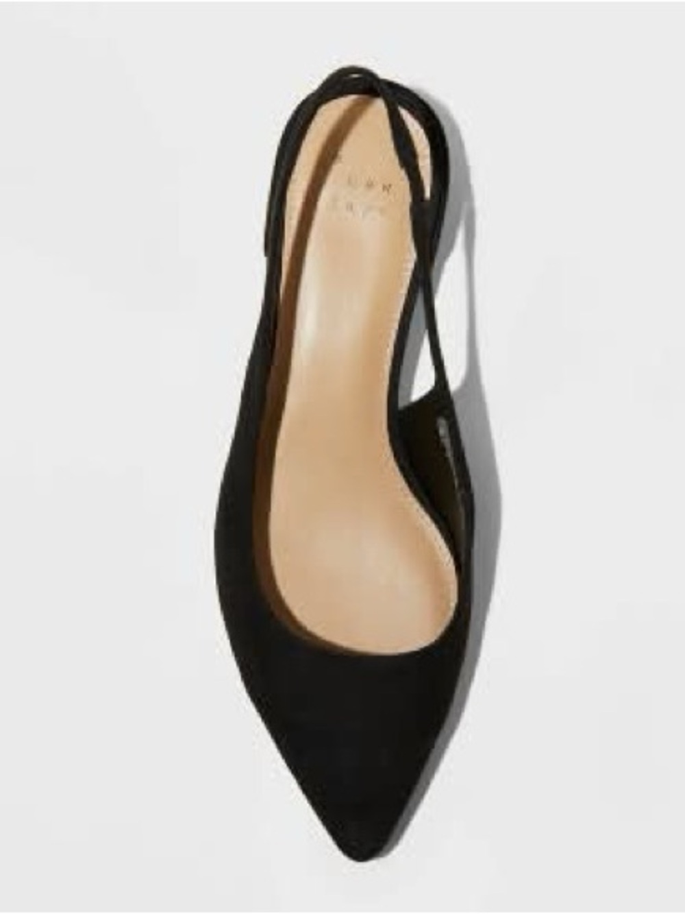 A new day - Black Pointed Slingback Flat - Women's Dress Shoe
